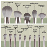 14pcs Makeup brush set Soft and fluffy makeup tools Cosmetics full set eye shadow brush powder blusher brush beauty makeup brush