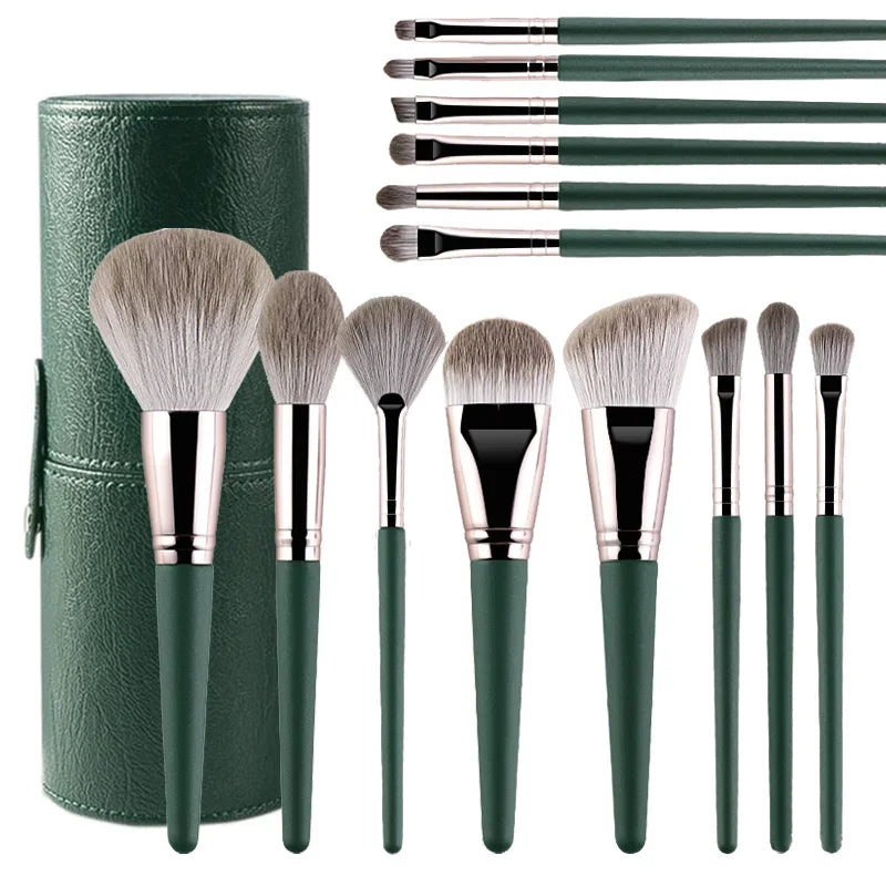 14pcs Makeup brush set Soft and fluffy makeup tools Cosmetics full set eye shadow brush powder blusher brush beauty makeup brush