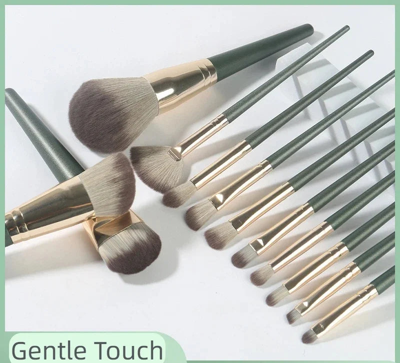 14pcs Makeup brush set Soft and fluffy makeup tools Cosmetics full set eye shadow brush powder blusher brush beauty makeup brush