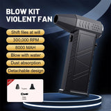 Violent Fan 400000RPM Powerful Air Blower Vacuum Dust Cleaner Type-C Charging Strong Winds 53m/s Brushless Turbo Jet Blower ﻿