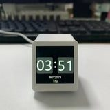 Smart Weather Clock, WIFI Weather Station for Accurate Forecasts and Bitcoin Monitoring, Creative Digital Ornaments for Desktop