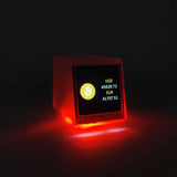 Smart Weather Clock, WIFI Weather Station for Accurate Forecasts and Bitcoin Monitoring, Creative Digital Ornaments for Desktop