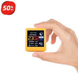 Smart Weather Clock, WIFI Weather Station for Accurate Forecasts and Bitcoin Monitoring, Creative Digital Ornaments for Desktop