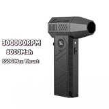 Violent Fan 400000RPM Powerful Air Blower Vacuum Dust Cleaner Type-C Charging Strong Winds 53m/s Brushless Turbo Jet Blower ﻿